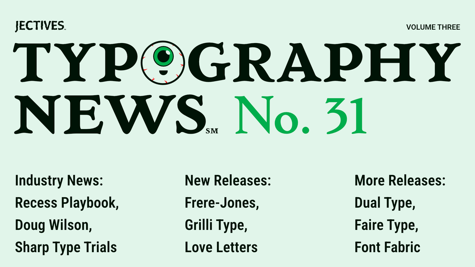 Typography News No. 31